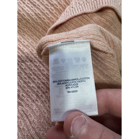 Lands End Women Size Small Long Sleeve Knit Turtleneck Sweater Knit Cotton Blend - Picture 9 of 14